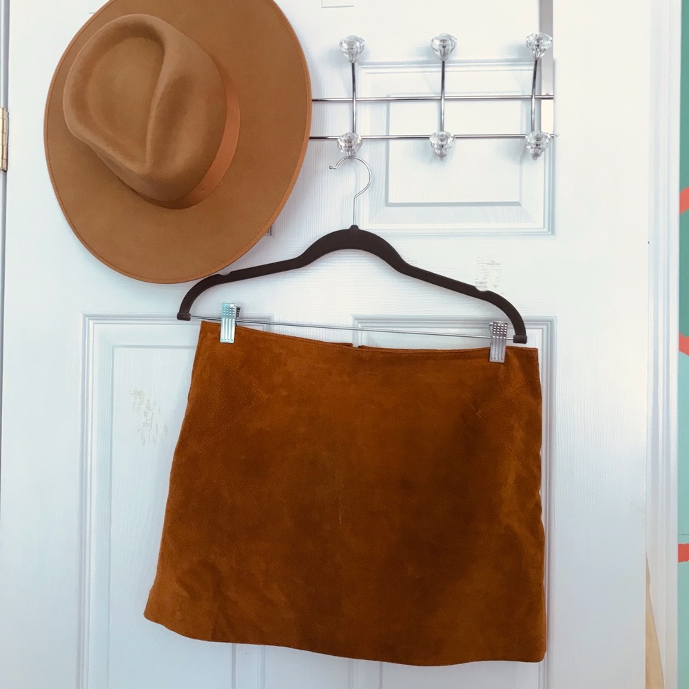 Faux Suede skirt